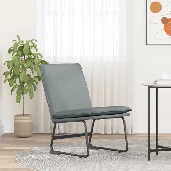 vidaXL loungestol 52x75x76 cm lysegrå stof