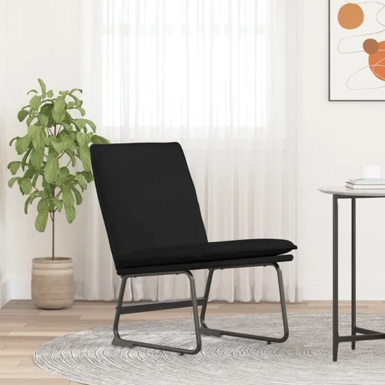 vidaXL loungestol 52x75x76 cm sort