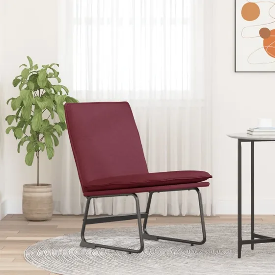 vidaXL loungestol 52x75x76 cm vinrød