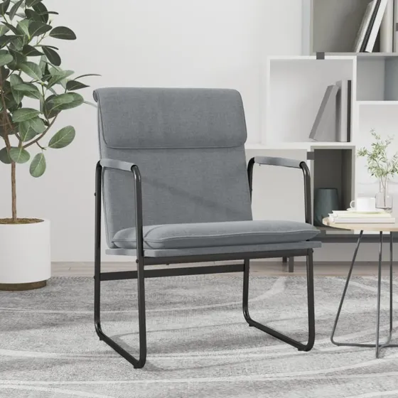 vidaXL loungestol 55x64x80 cm lysegrå