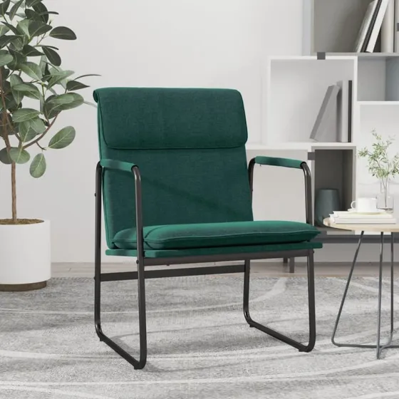 vidaXL Mørkegrøn Loungestol 55x64x80 cm
