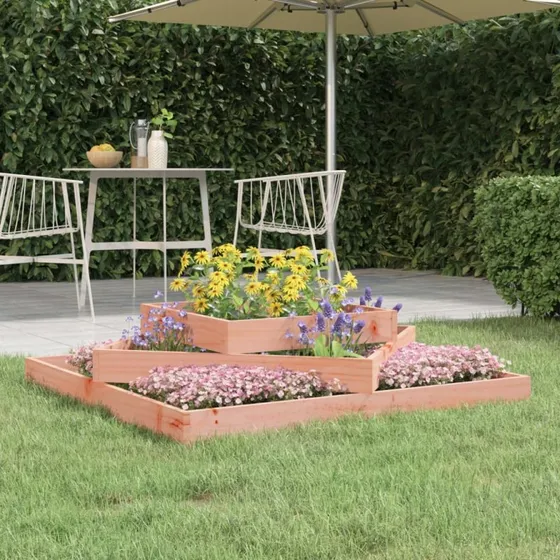 vidaXL Plantekasse 112x112x27 cm, massivt douglasgran