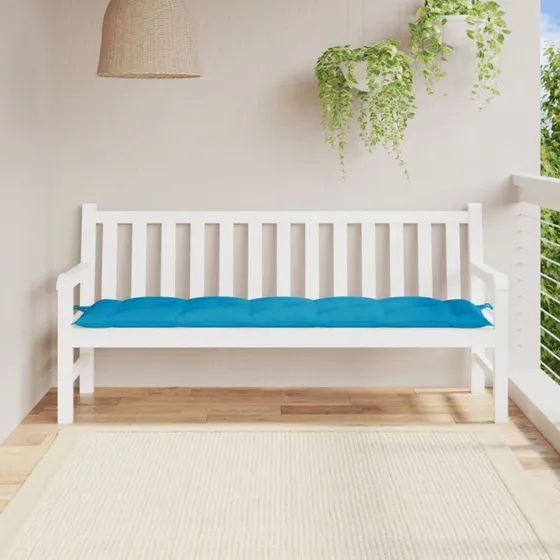 vidaXL hynde til havebænk 180x50x7 cm lyseblå