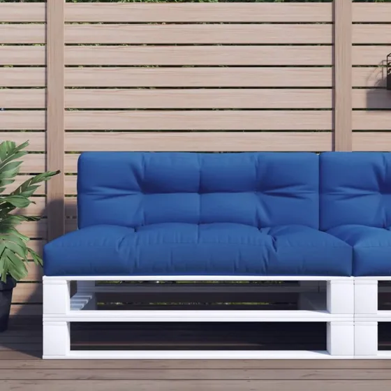 vidaxL Pallehynde 120x40x12 cm Kongeblå