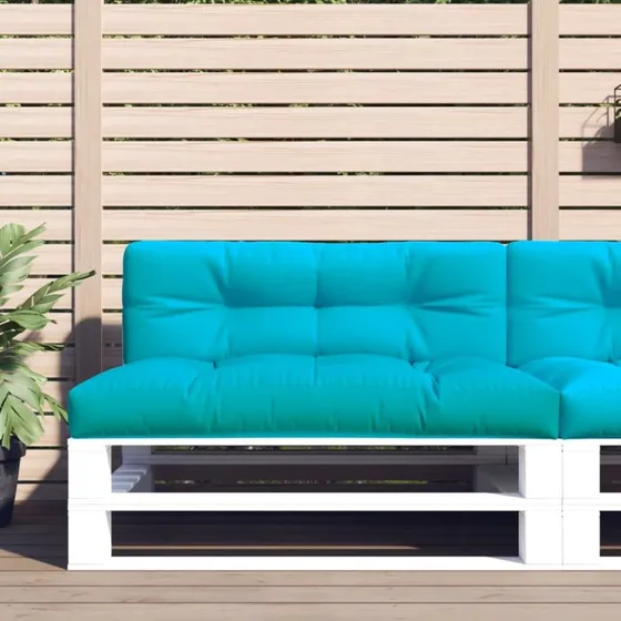 vidaxL pallehynde 120x40x12 cm turkis stof