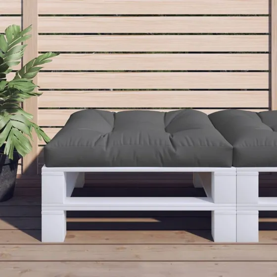 vidaxL pallehynde 80x80x12 cm antracitgrå