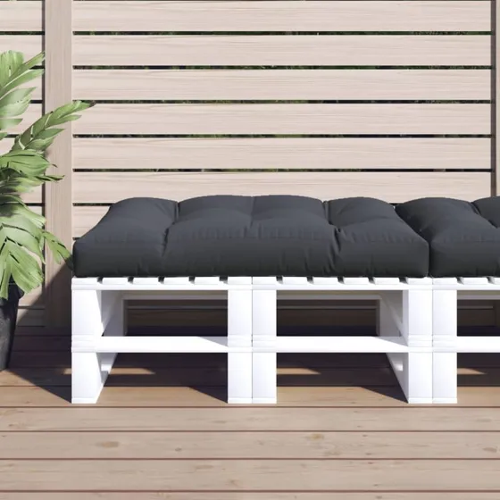 vidaXL Pallehynde 120x80x12 cm antracitgrå