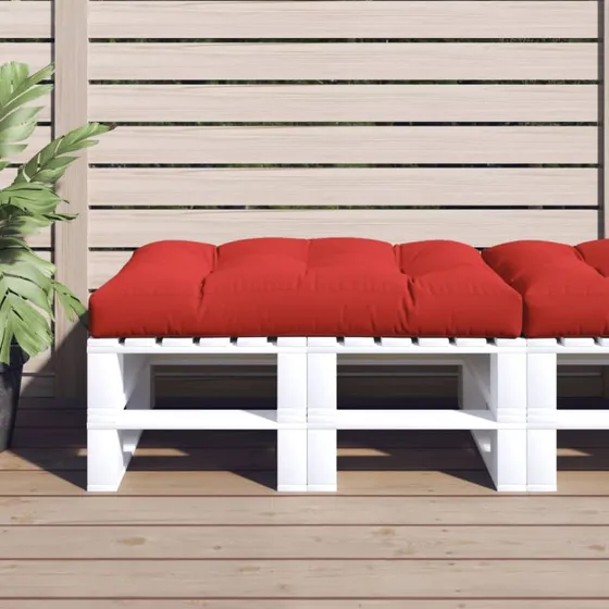 vidaXL pallehynde 120x80x12 cm rød