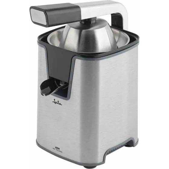JATA JEEX1155 elektrisk citruspresser, 600 W, rustfrit stål, sort/grå