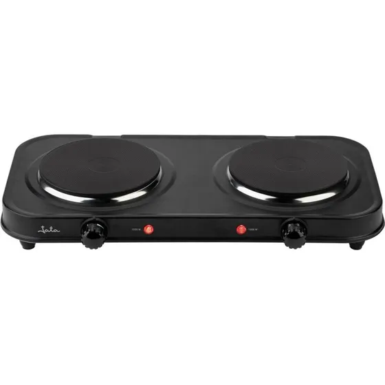 Jata JECE1252 Dobbelt Kogeplade 2000 W, Sort