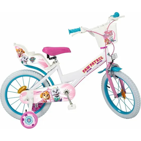 Toimsa Paw Patrol Børnecykel 16" Hvid med Støttehjul