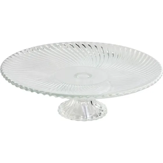 Flad Plade Home ESPRIT Gennemsigtig Krystal 26x26x8 cm