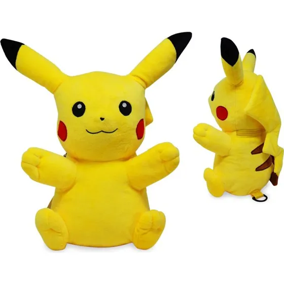 Pokémon Pikachu 3D Rygsæk Pludret 34 cm