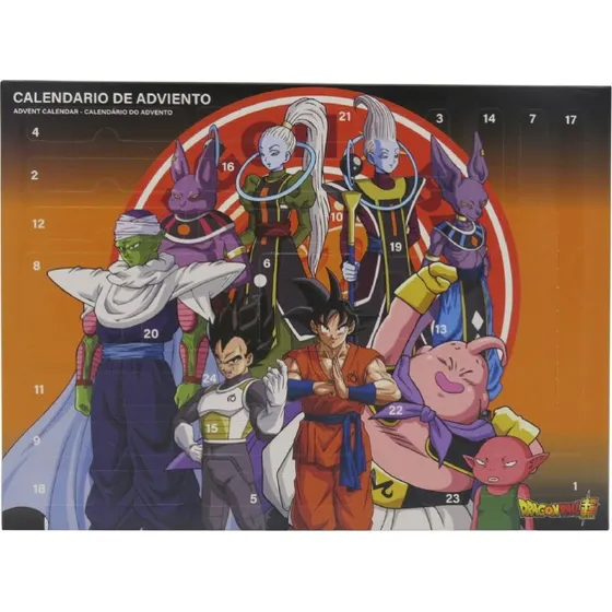 Dragonball Julekalender – 38x5x27 cm med 24 overraskelser