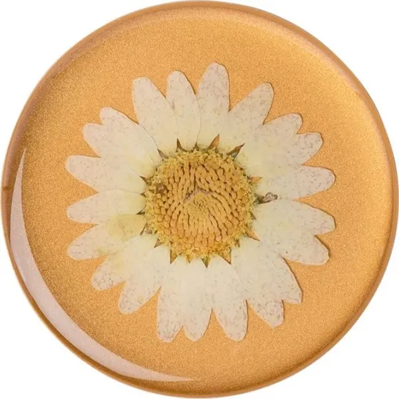 PopSockets PopGrip Premium Pressed Flower White Daisy