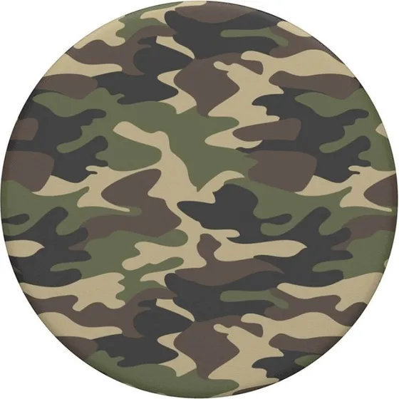 PopSockets PopGrip Woodland Camo – Aftageligt Greb & Stander