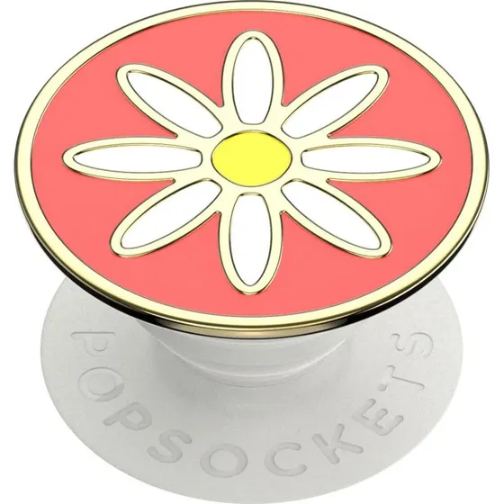PopSockets PopGrip PREMIUM Enamel Quaint Daisy Coral