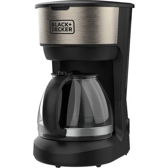 Black+Decker BXCO600E 600W Kaffemaskine, 6 Kopper, Sort/Rustfrit Stål