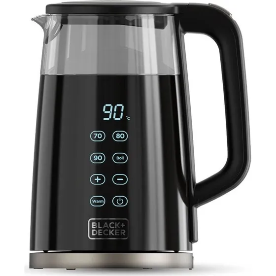 Black+Decker Elkedel Glas 1,7 L Sort 2200 W