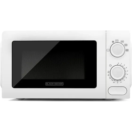 Black+Decker Mikrobølgeovn 20L 700W Hvid