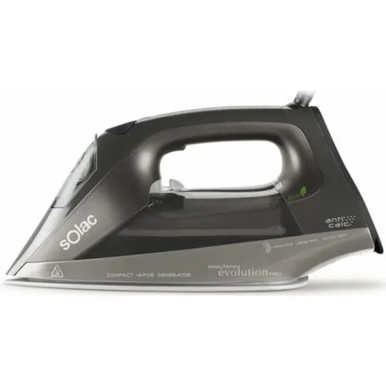 Solac S91868300 2400W Dampstrygejern, Sort, 45 g/min