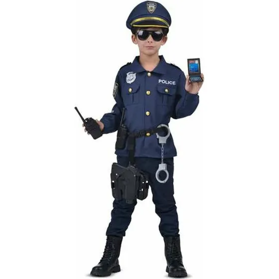 My Other Me Politi Kostume, Marineblå, 5-7 år
