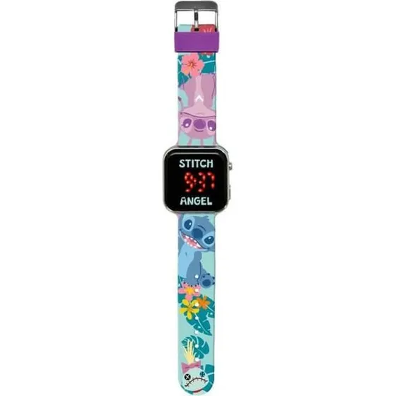 Lilo and Stitch LED-ur - Børneur med lys, grøn