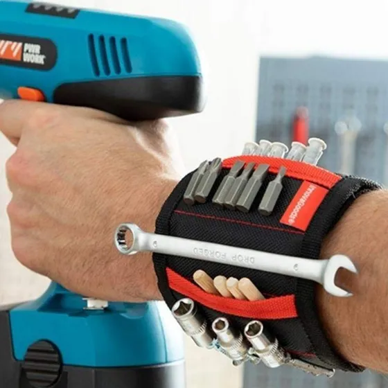 WrisTool Magnetisk Armbånd – Organiser skruer og små værktøjer nemt