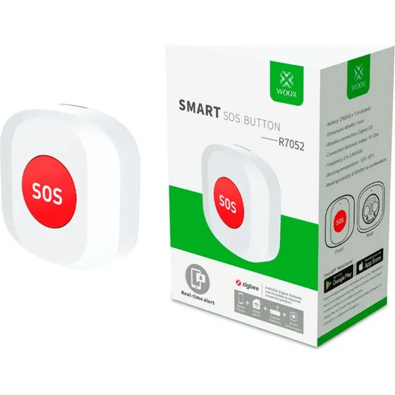 WOOX R7052 Smart SOS-Knap, ZigBee 3.0