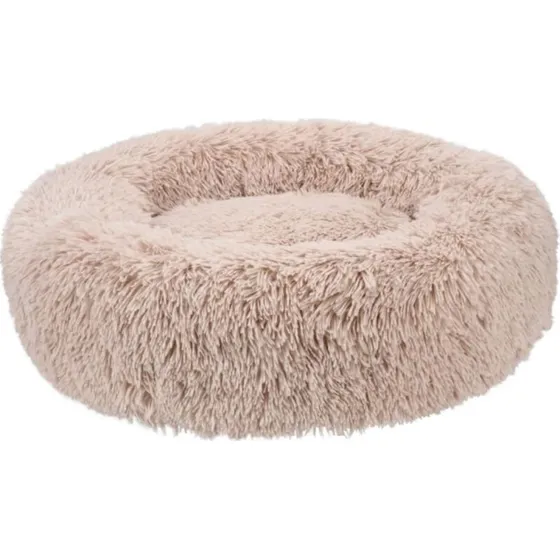 Fluffy Donut Hunde- og Katteseng, Beige, S-L