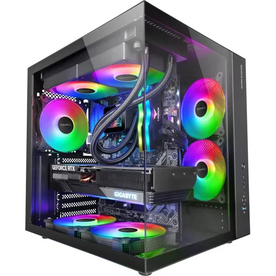 Mars Gaming MCV-ONE Mid Tower PC-kabinet, Sort