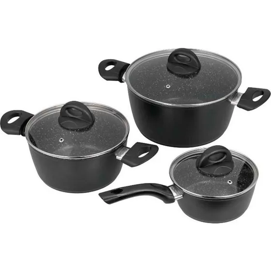 Jata BC3 Grydesæt 3 dele (16+20+24 cm) med låg