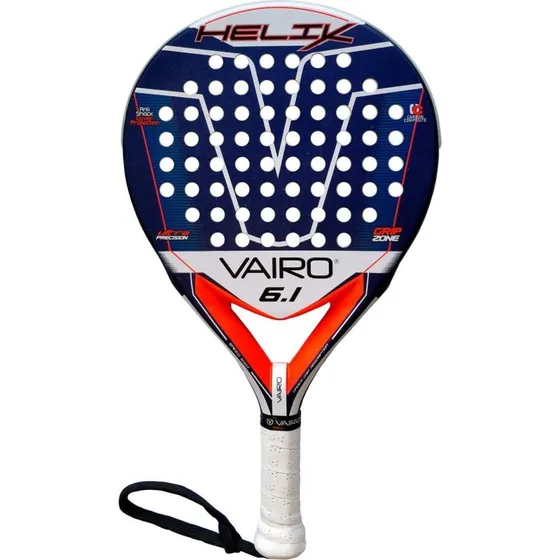 Vairo Helix 6.1 Padelbat - Rundt hoved, kulfiber, medium balance