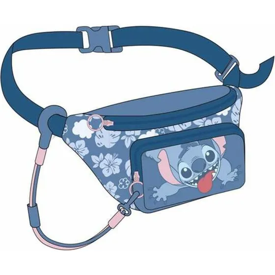 Disney Stitch Bæltetaske Blå 25 cm