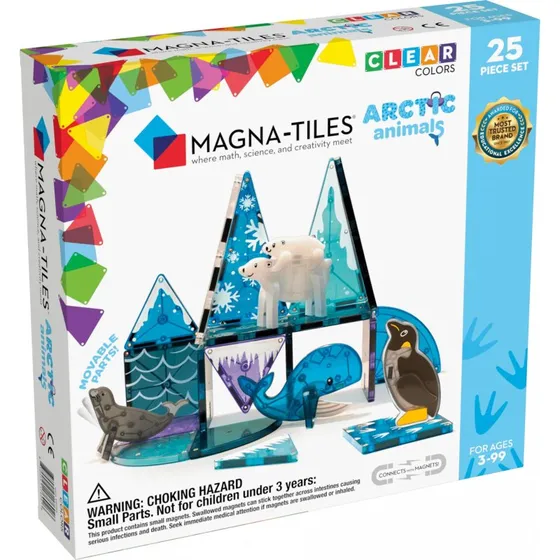 MAGNA-TILES Arctic Animals 25 stk. - Magnetisk byggesæt med arktiske dyr