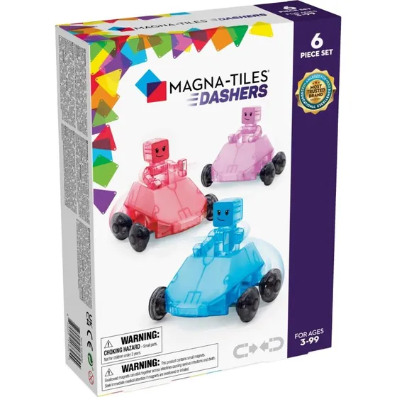 MAGNA-TILES Dashers 6-delset – Magnetisk køretøjsudvidelse