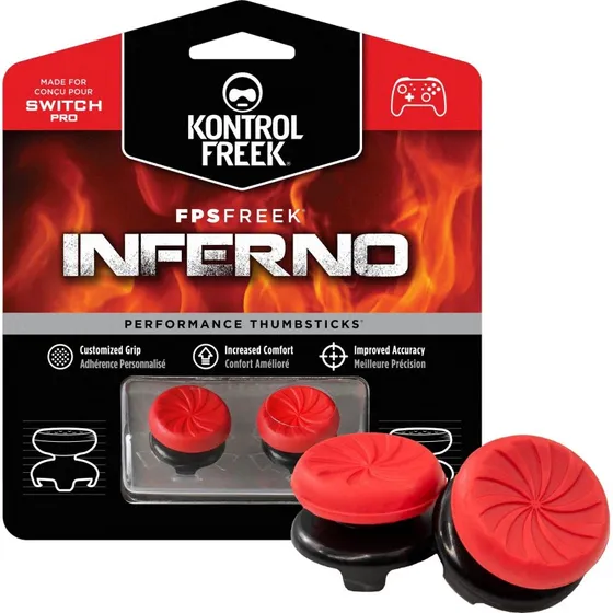 KontrolFreek FPS Freek Inferno Tommelfingersticks – Rød, 9,9 mm