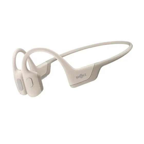 Shokz OpenRun Pro Beige Bone Conduction Hovedtelefoner