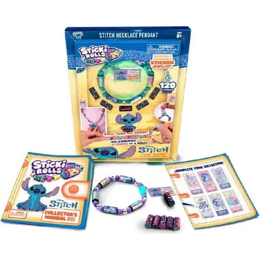 Sticki Rolls Stitch Armbånd & Halskæde med 120 Klistermærker