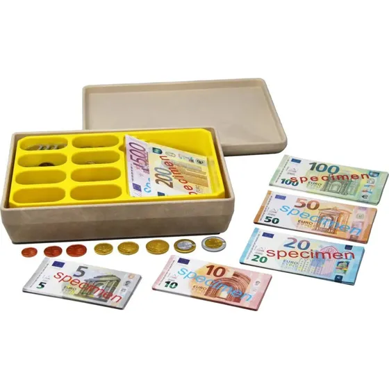 Edutoys Legepenge: Mønter og sedler (Euro)