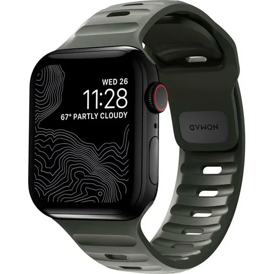 Nomad Sport Strap M/L Grøn til Apple Watch 42-49mm