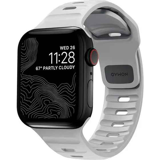 Nomad Sport Strap S/M Grå til Apple Watch 38-41mm