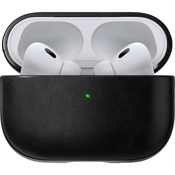 Nomad Case til AirPods 2, Sort Læder