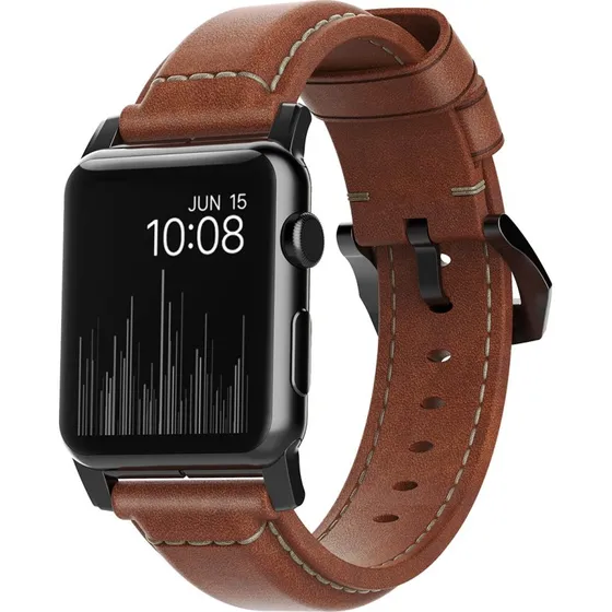 Nomad Traditional Band - Svart hardware/Rustik brun (49mm/45mm/44mm)
