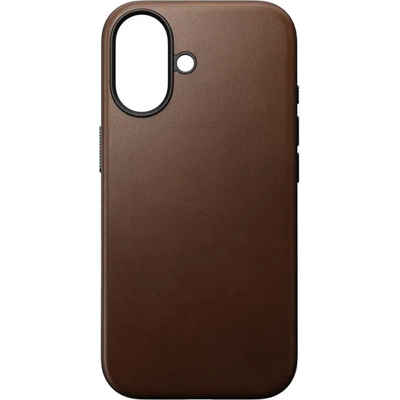 Nomad Modern Lædercover til iPhone 17, Brun