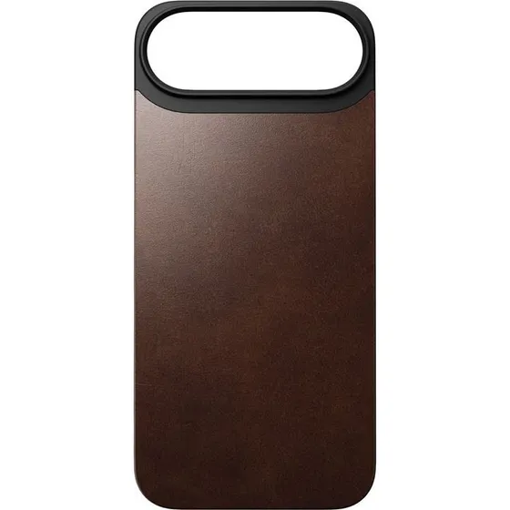 Nomad Magnetic MagSafe Lædercover til iPhone 17 Air, Rustik Brun