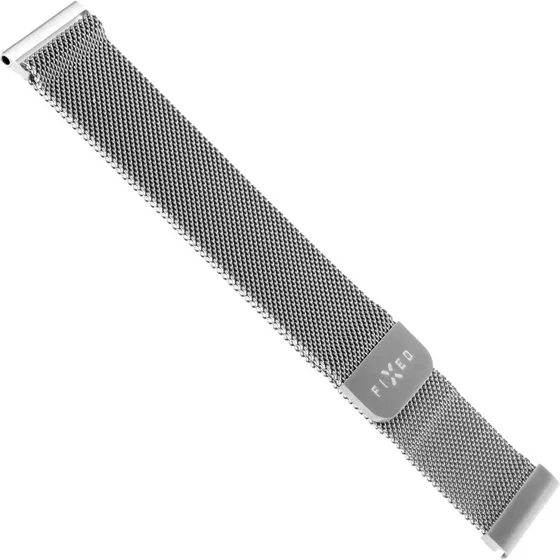 FIXED Mesh Metal Rem til Smartwatch 20mm Sølv