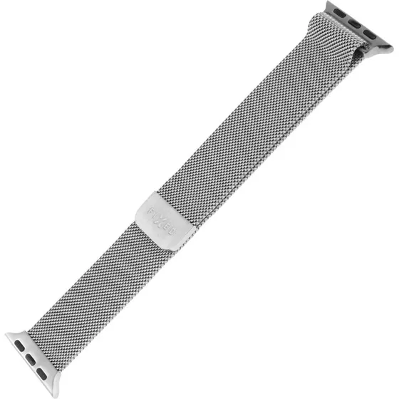 FIXED Mesh Metal Rem til Apple Watch 38/40/41mm Sølv
