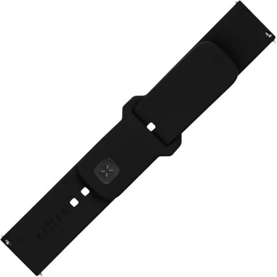 FIXED Silikone Rem til Smartwatch 22 mm, Sort
