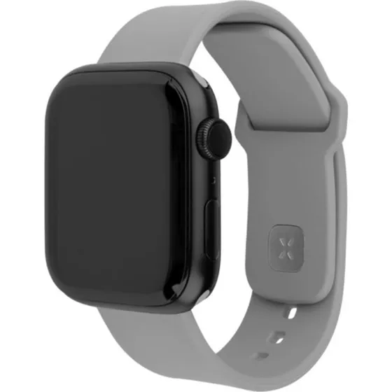 Fixed Sporty Silikone Urrem til Apple Watch 38/40/41mm Lysegrå